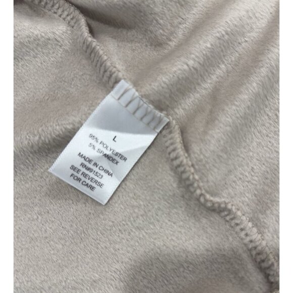 Roudelain Long Sleeve Ribbed Velour Pajama Set Goat Size L Soft Cozy - Picture 4 of 5